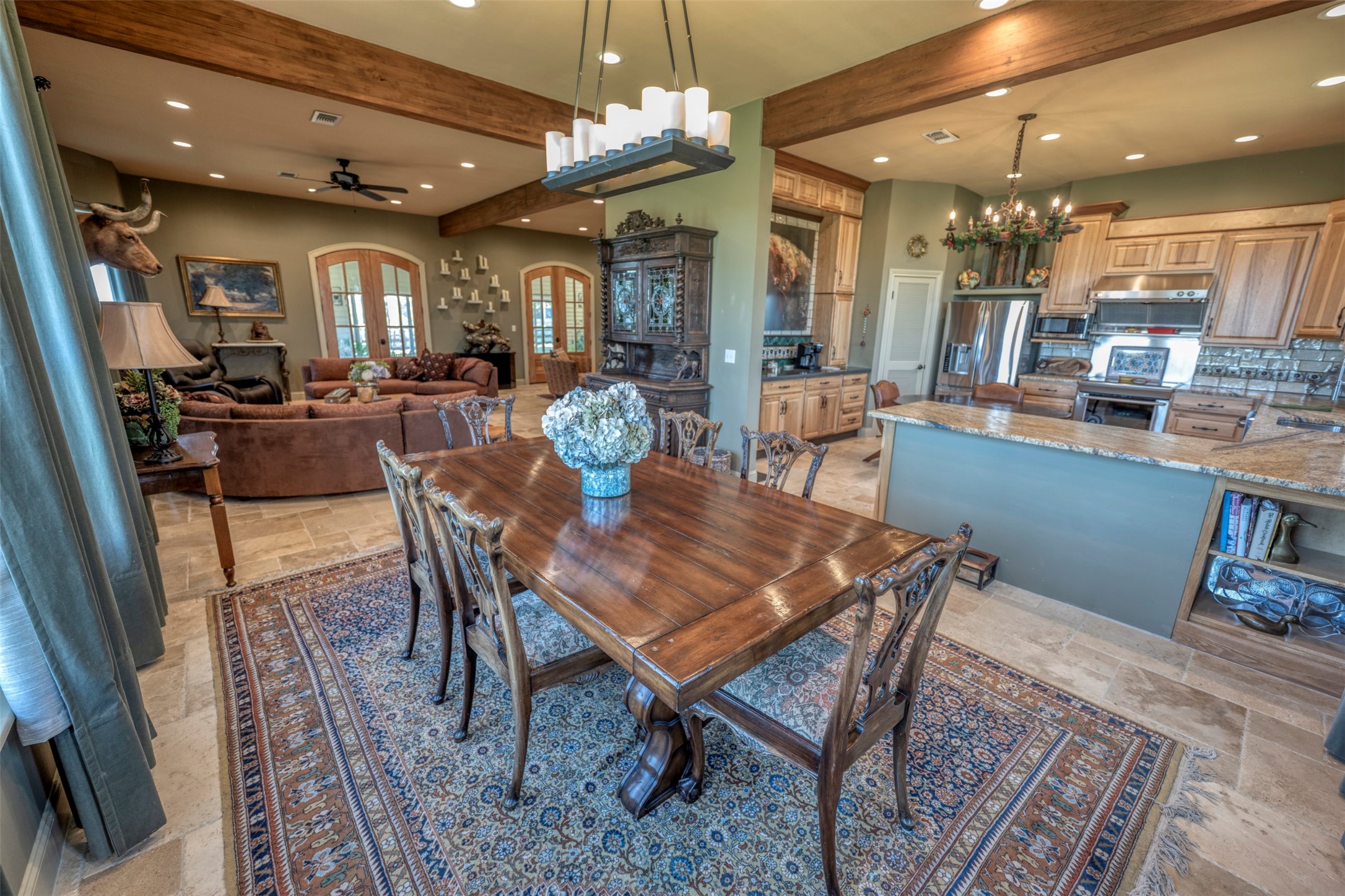1711 Sempronius Road Chappell Hill, TX 77426 - Photo 37 of 50 a view of a dining room with furniture