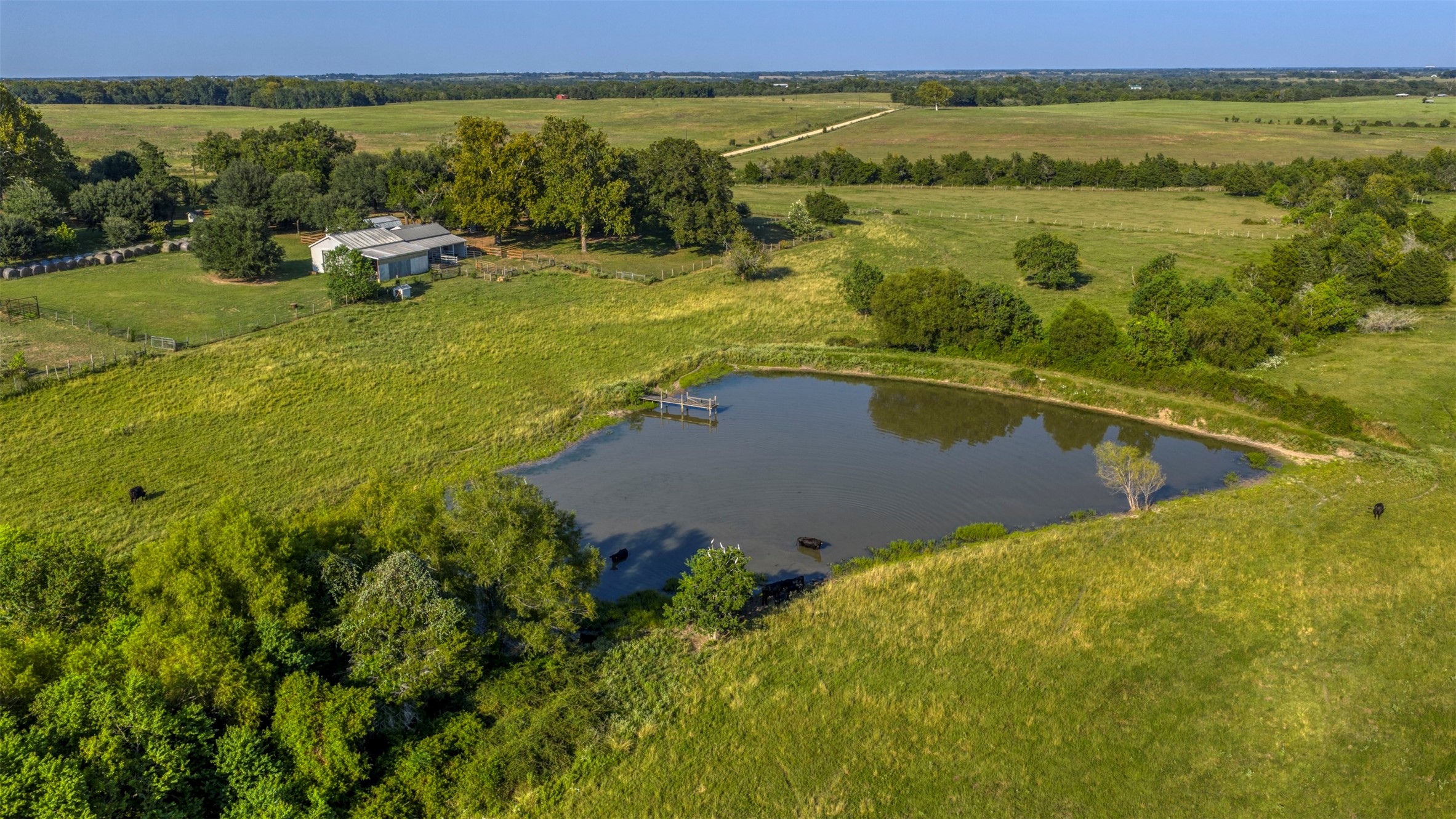 1711 Sempronius Road Chappell Hill, TX 77426 - Photo 5 of 50 a view of a lake with a yard