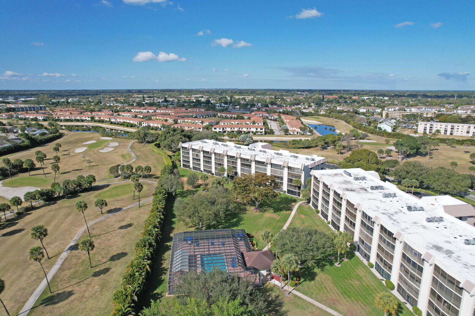 9220 Southwest 14th Street, Unit 3503 Boca Raton, FL 33428 - Photo 34 of 35 Community Pool Aerial
