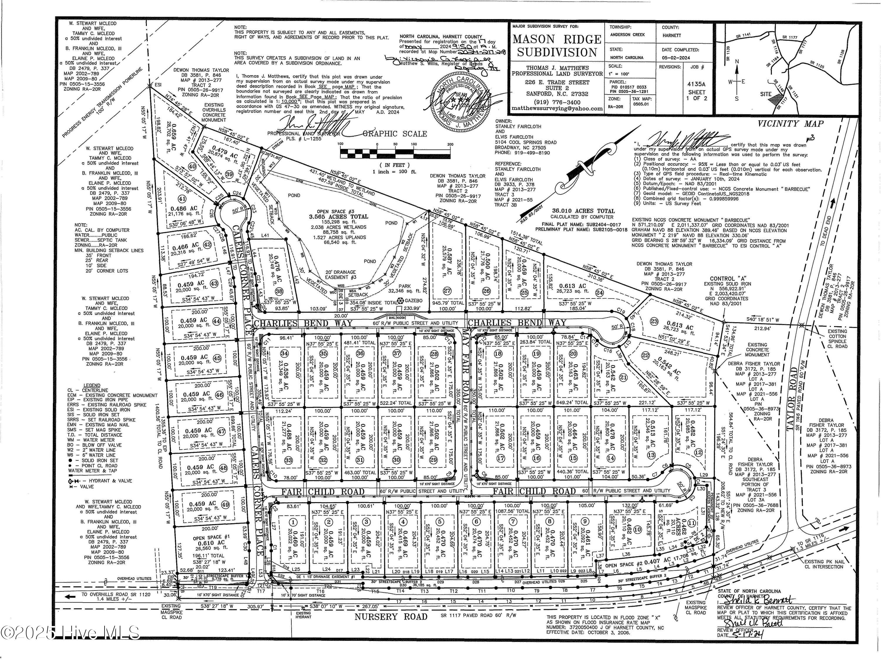 219 Fair Child Road Spring Lake, NC 28390 - Photo 35 of 35 MASON RIDGE RECORDED PLAT_Page_1
