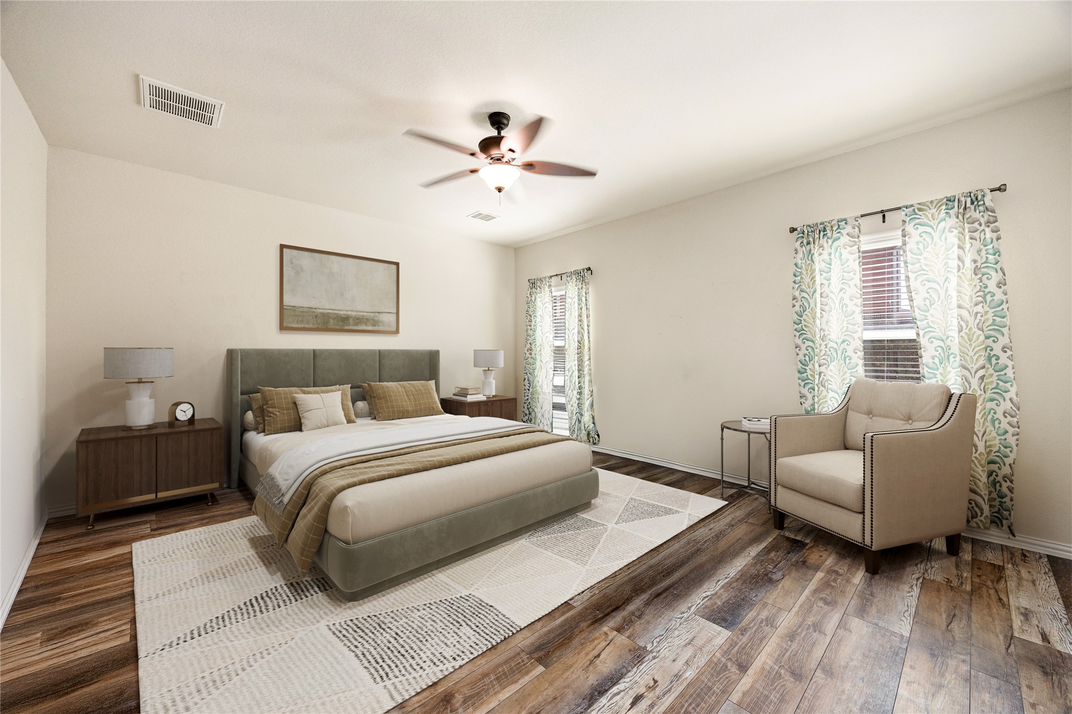 4202 Brightridge Drive Rosenberg, TX 77471 - Photo 10 of 23 a bedroom with a bed couch and a window