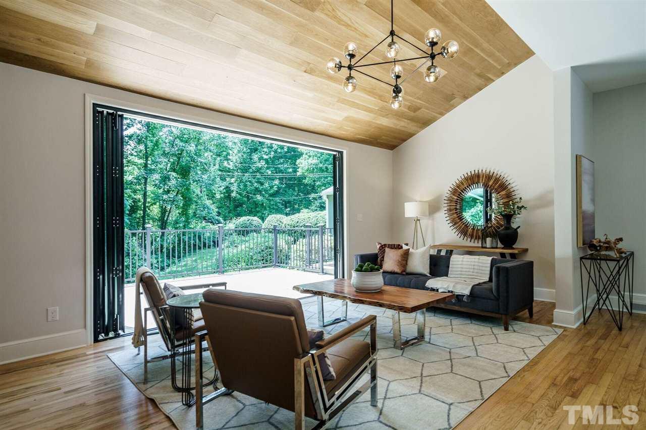 Welcome the view of  private gardens into your Living Room.