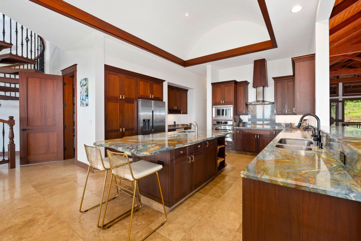 73-4695 Pilialoha Road Kailua-Kona, HI 96740 - Photo 9 of 30 a living room with stainless steel appliances granite countertop furniture and a kitchen view