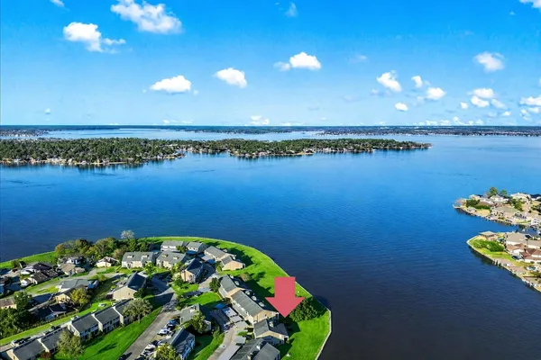 a view of a patio with a yard