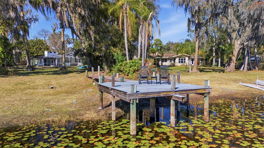 9214 Rhea Drive Odessa, FL 33556 - Photo 48 of 67 a view of a dinning table and chairs in the patio