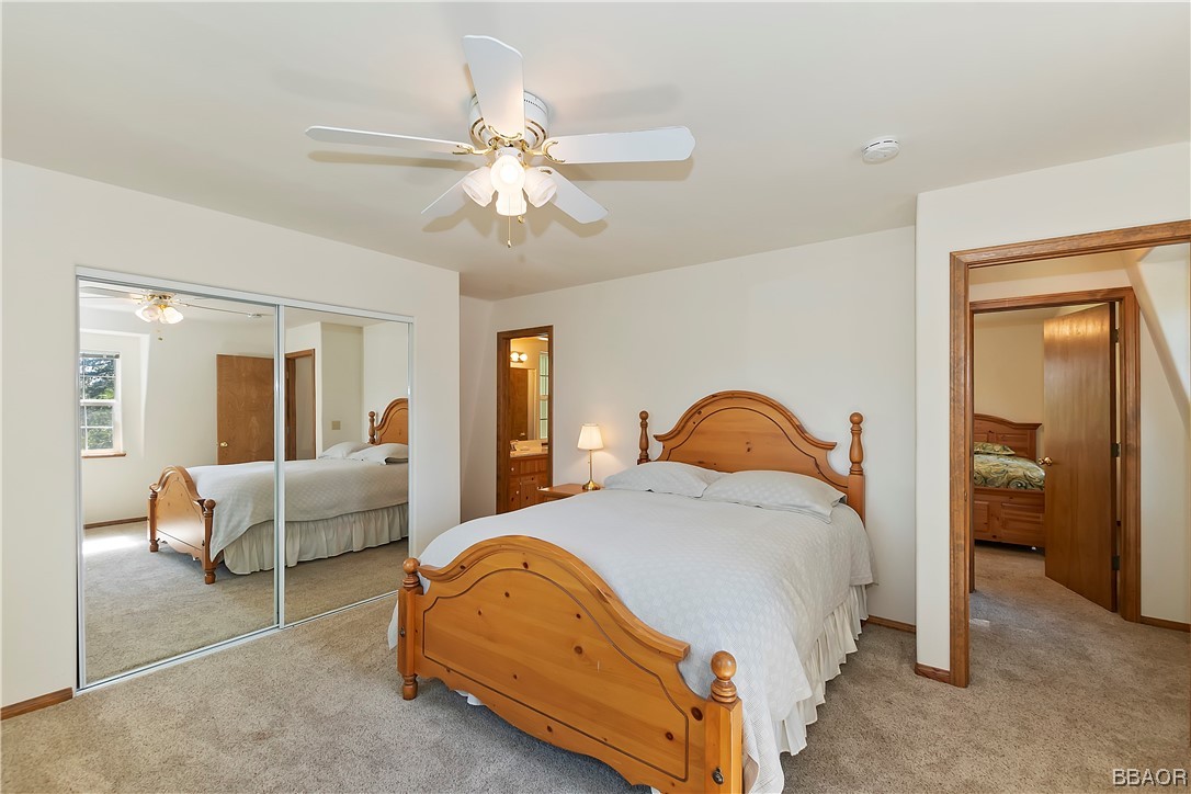 189 Pine Ridge Road Crestline, CA 92325 - Photo 14 of 30 a bedroom with a bed and couch
