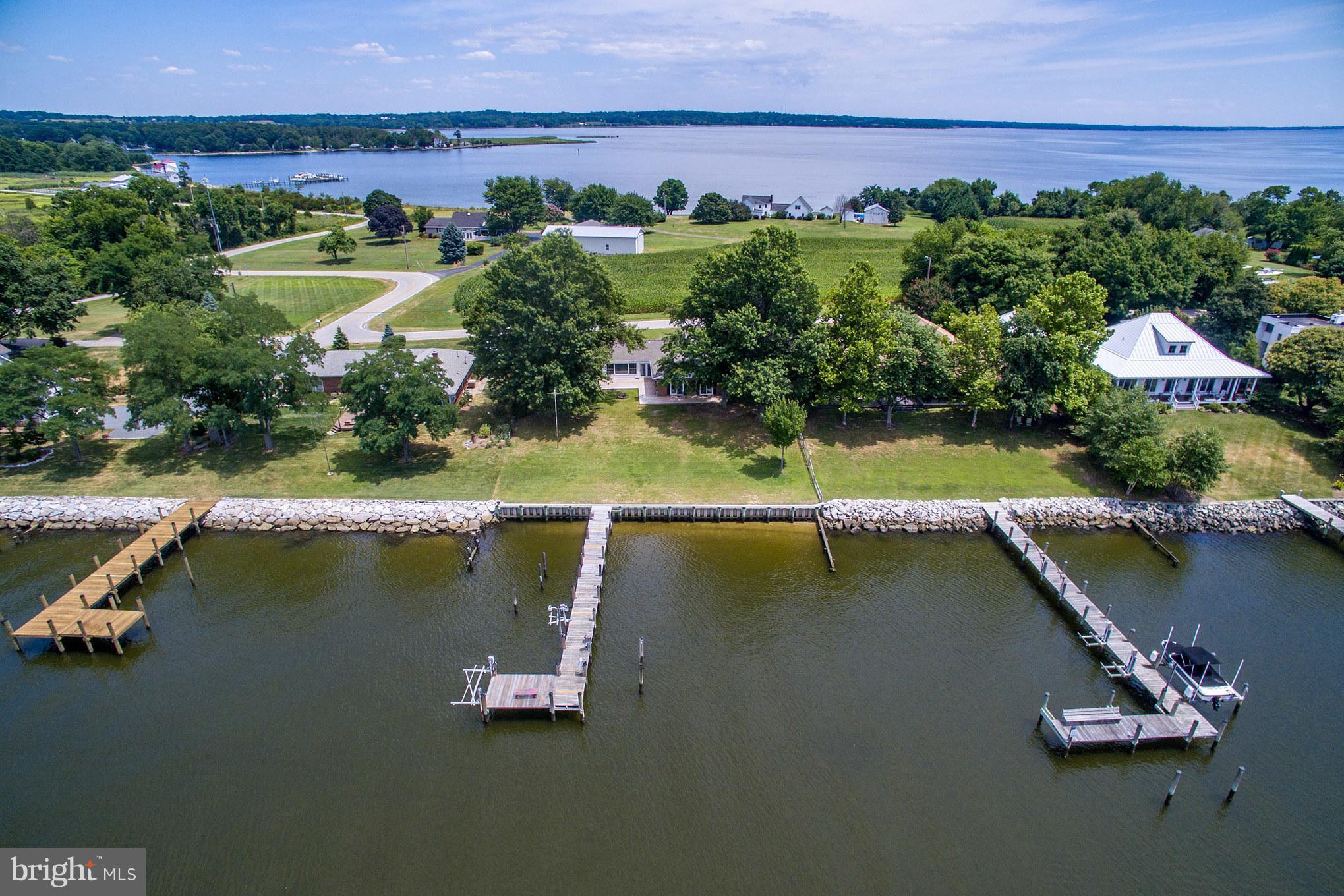 9335 River View Road Broomes Island, MD 20615 - Photo 26 of 30 Pier and bulkhead (center)
