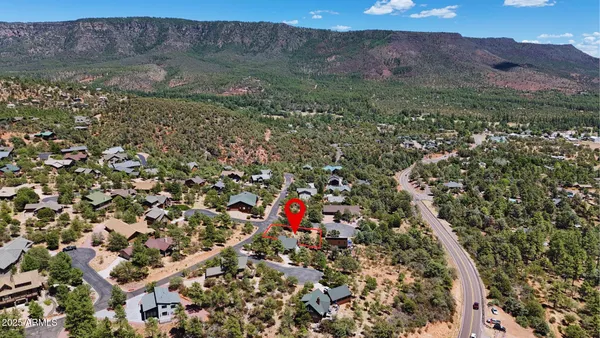 a aerial view of multiple house