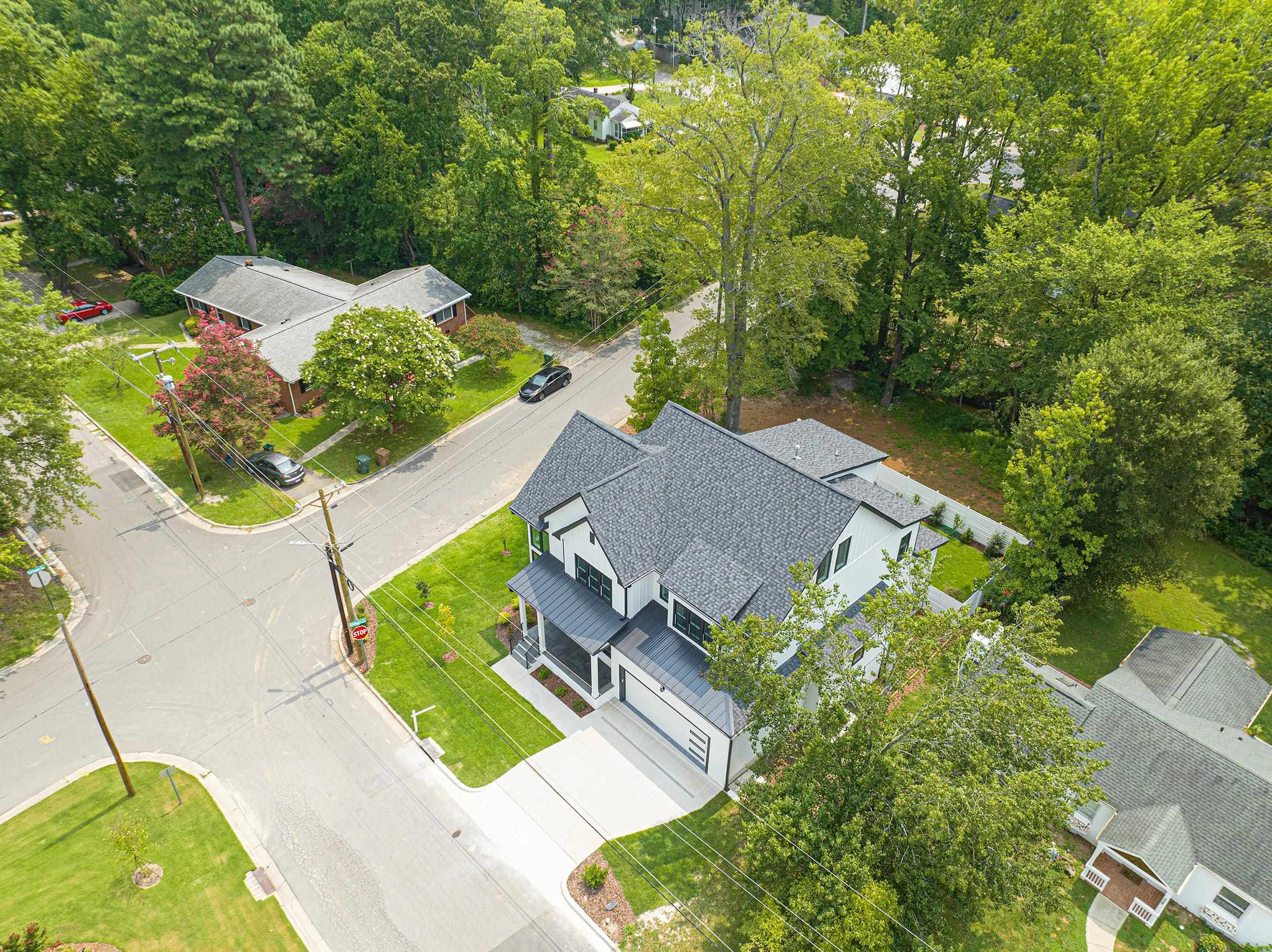 336 Waldo Street Cary, NC 27511 - Photo 59 of 62 an aerial view of a house