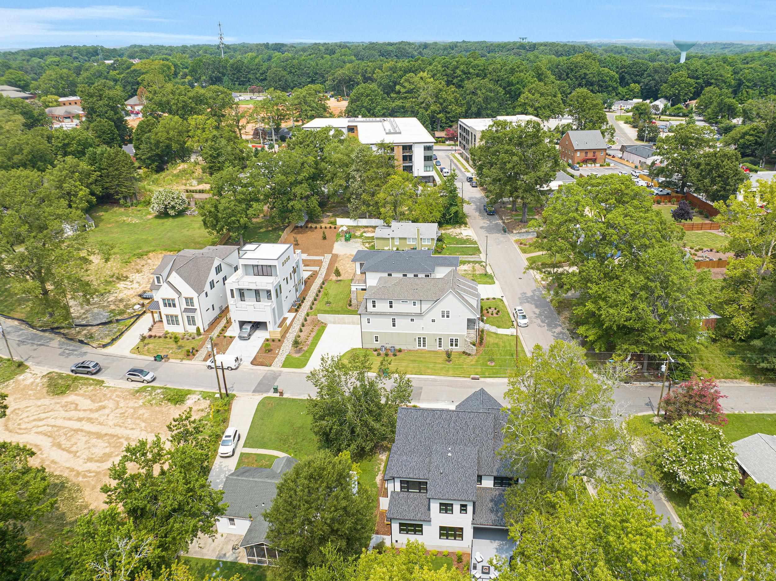 336 Waldo Street Cary, NC 27511 - Photo 60 of 62 an aerial view of residential houses with outdoor space