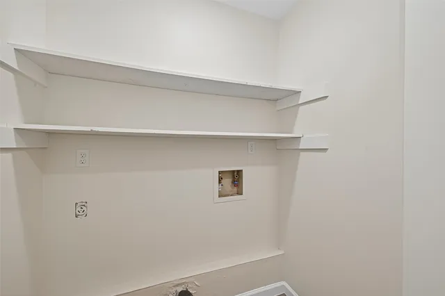 a close up of a shelf