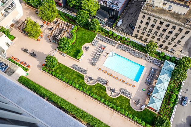 545 North Dearborn Street, Unit 2510 Chicago, IL 60654 - Photo 22 of 22 an aerial view of a house