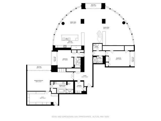 a outdoor space with lots of tables and chairs