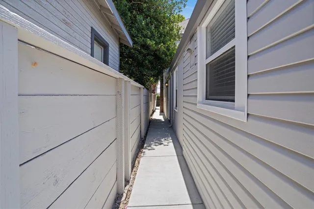 a view of a house with a door