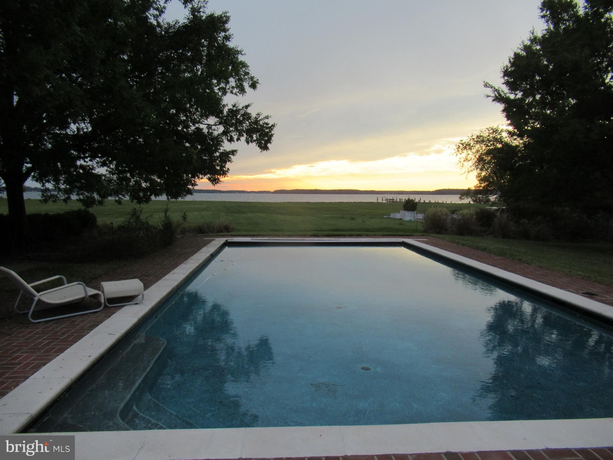24378 Deep Neck Road Royal Oak, MD 21662 - Photo 17 of 21 pool at sunset