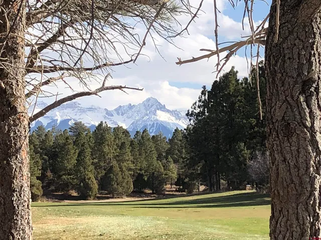 a view of lake and mountain