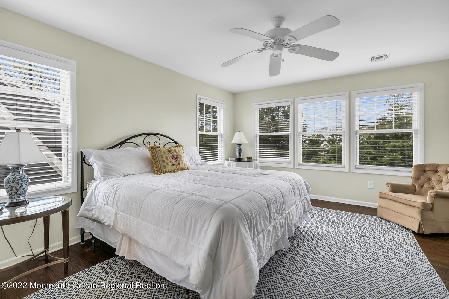 814 Pitney Drive Spring Lake Heights, NJ 07762 - Photo 11 of 22 a bedroom with a large bed and a large window