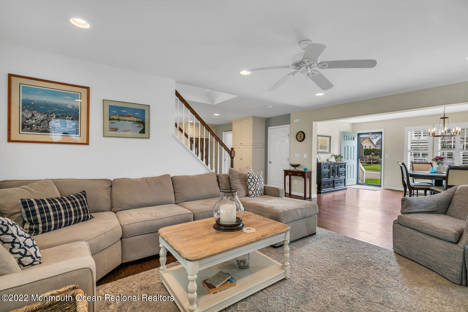 814 Pitney Drive Spring Lake Heights, NJ 07762 - Photo 6 of 22 a living room with furniture and a view of kitchen