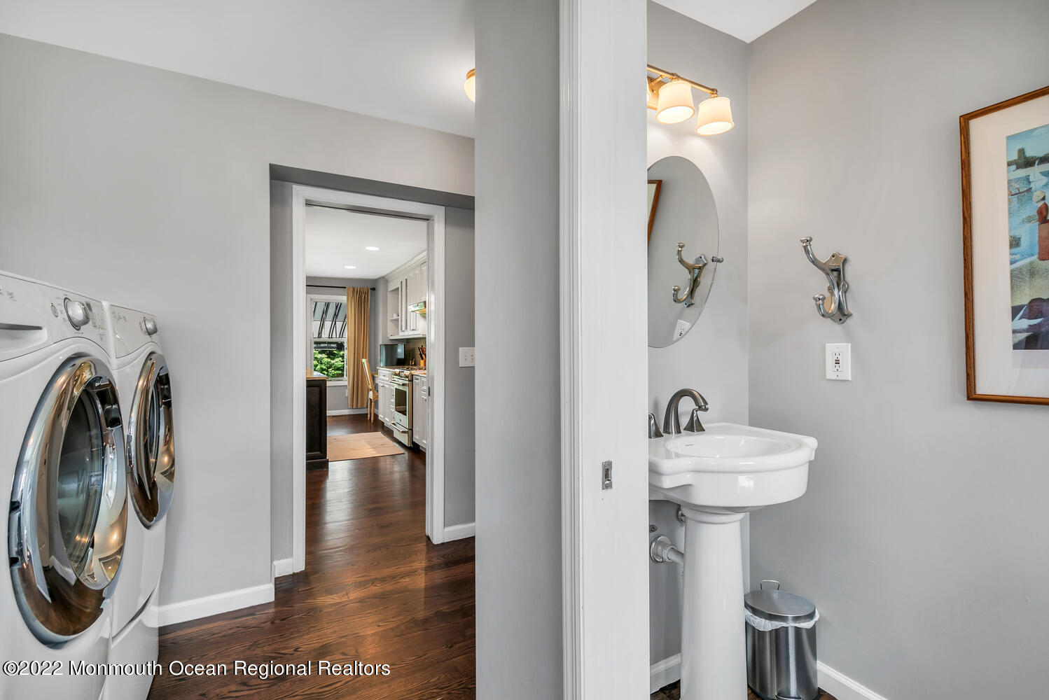 814 Pitney Drive Spring Lake Heights, NJ 07762 - Photo 9 of 22 a view of a hallway with washer and dryer
