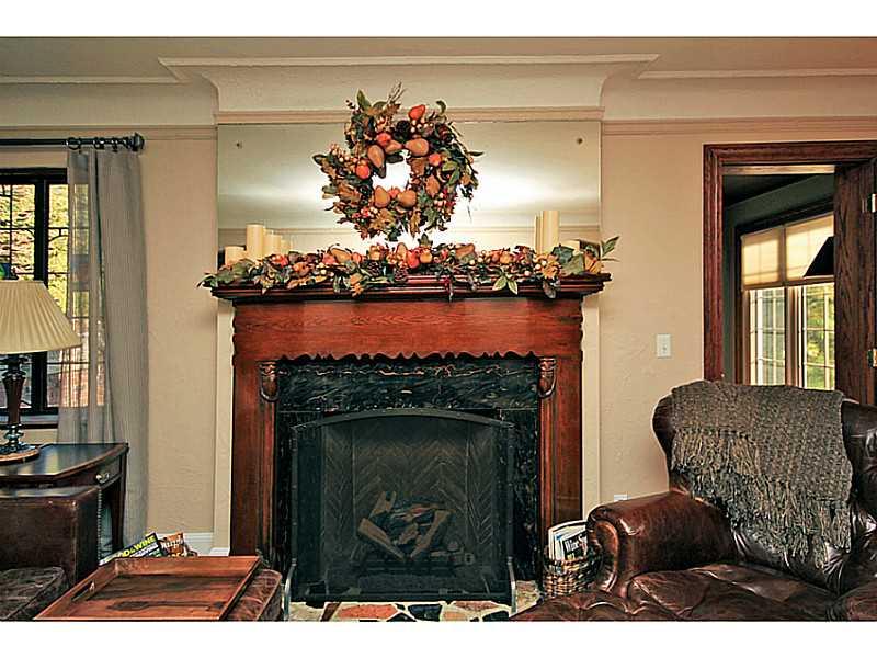 Living Room. Beautiful gas fireplace
