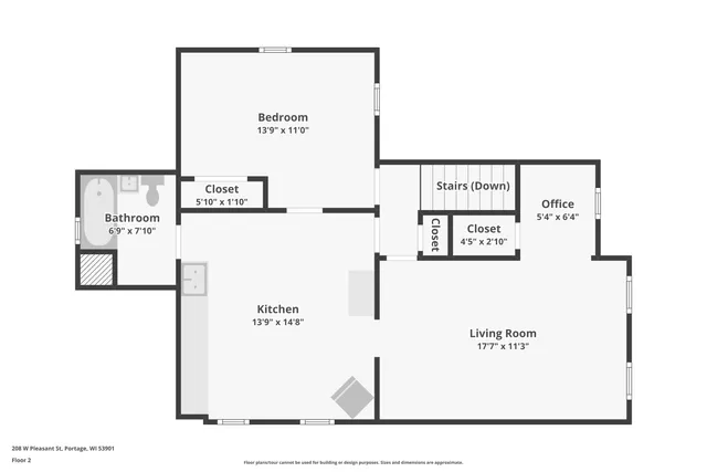 $225,000 | 208 West Pleasant Street, Portage, WI 53901