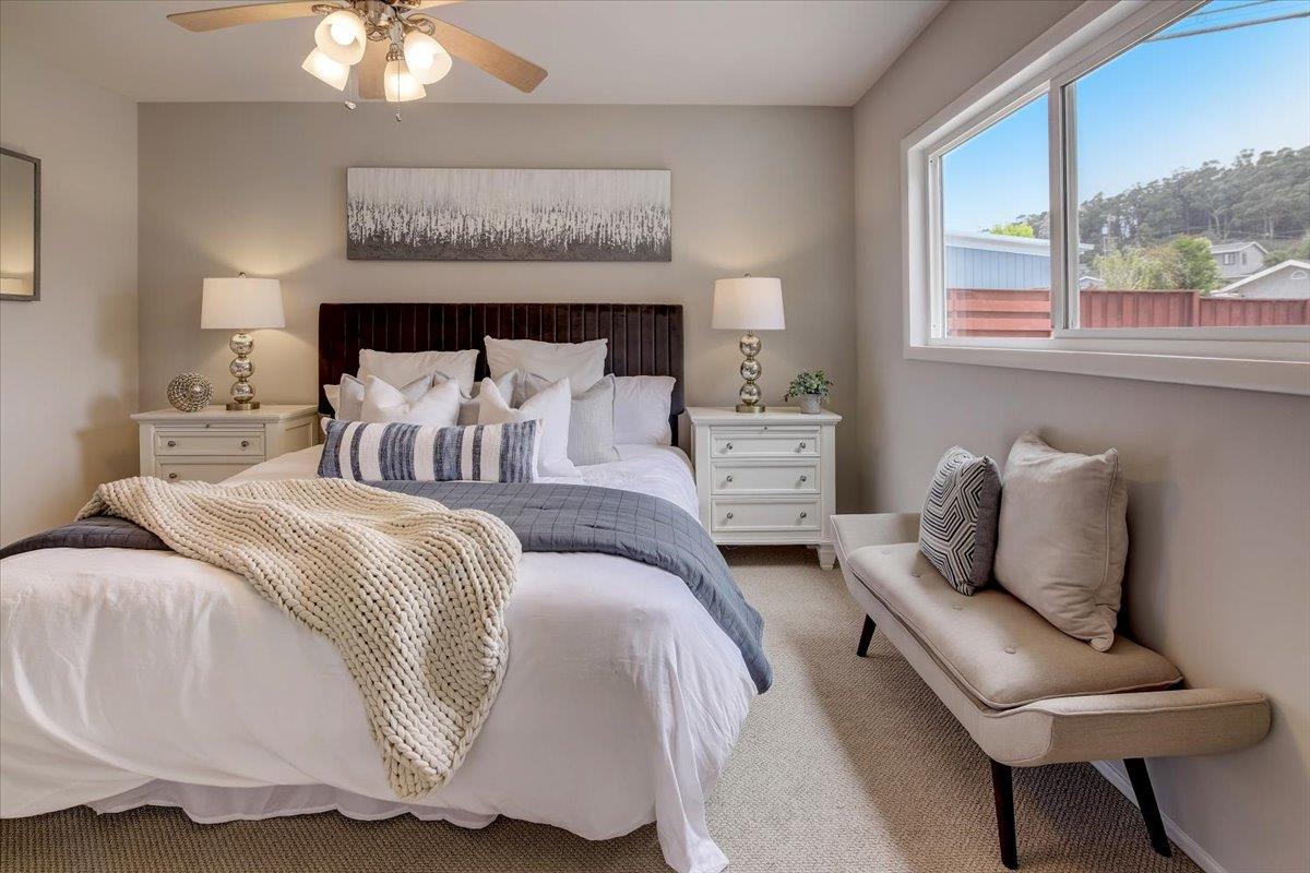 1209 Ridgewood Drive Millbrae, CA 94030 - Photo 22 of 59 a bedroom with a bed and window