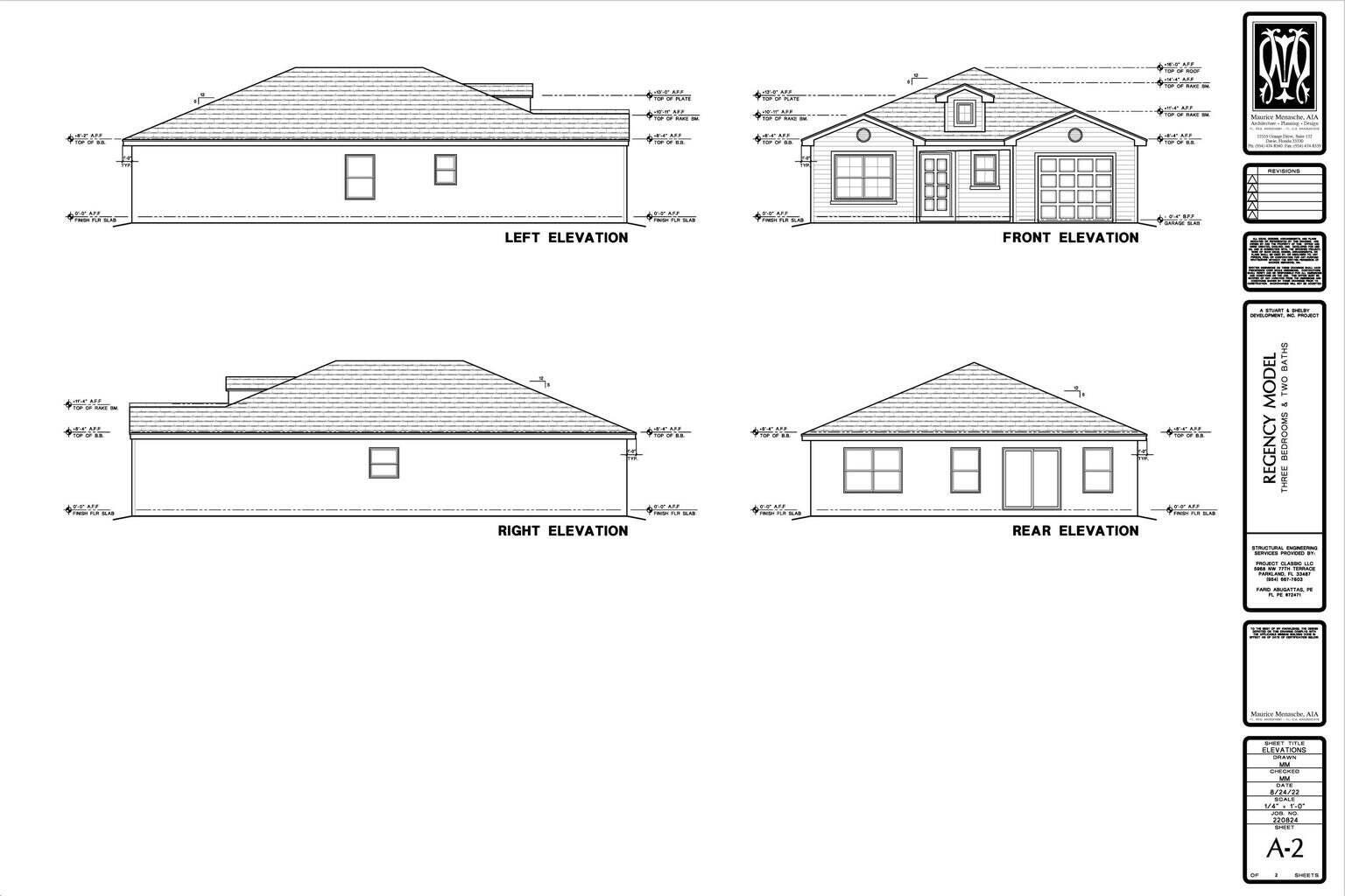 307 Means Court Fort Pierce, FL 34950 - Photo 3 of 5 Regency Exterior Plans