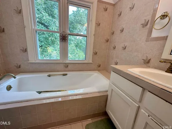 a bathroom with a sink and a bathtub