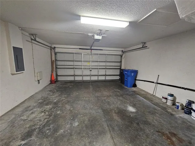 a view of a garage