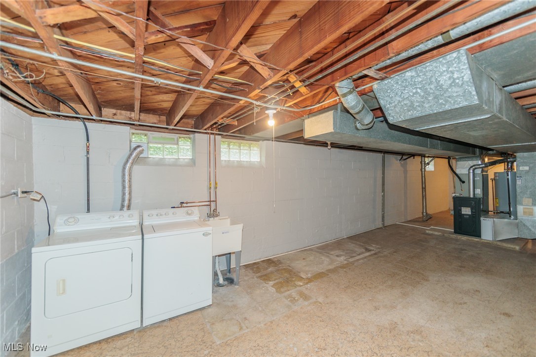 952 Murray Road South Euclid, OH 44121 - Photo 17 of 30 Basement featuring washer and clothes dryer