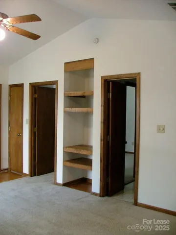 a view of room with closet area