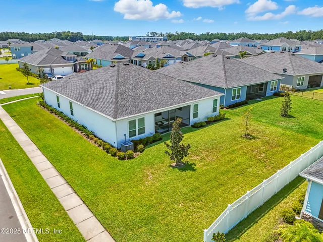 a view of an outdoor space and a yard