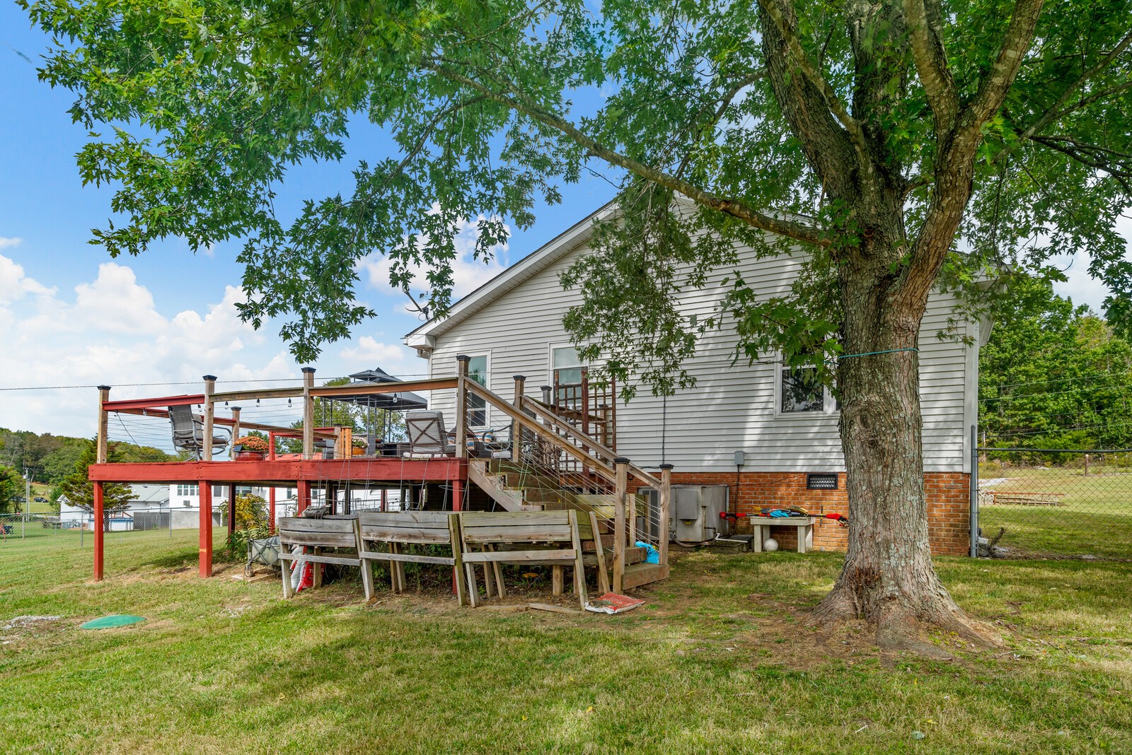 362 Norene Road Lebanon, TN 37090 - Photo 31 of 40 an aerial view of a house with a yard table and chairs