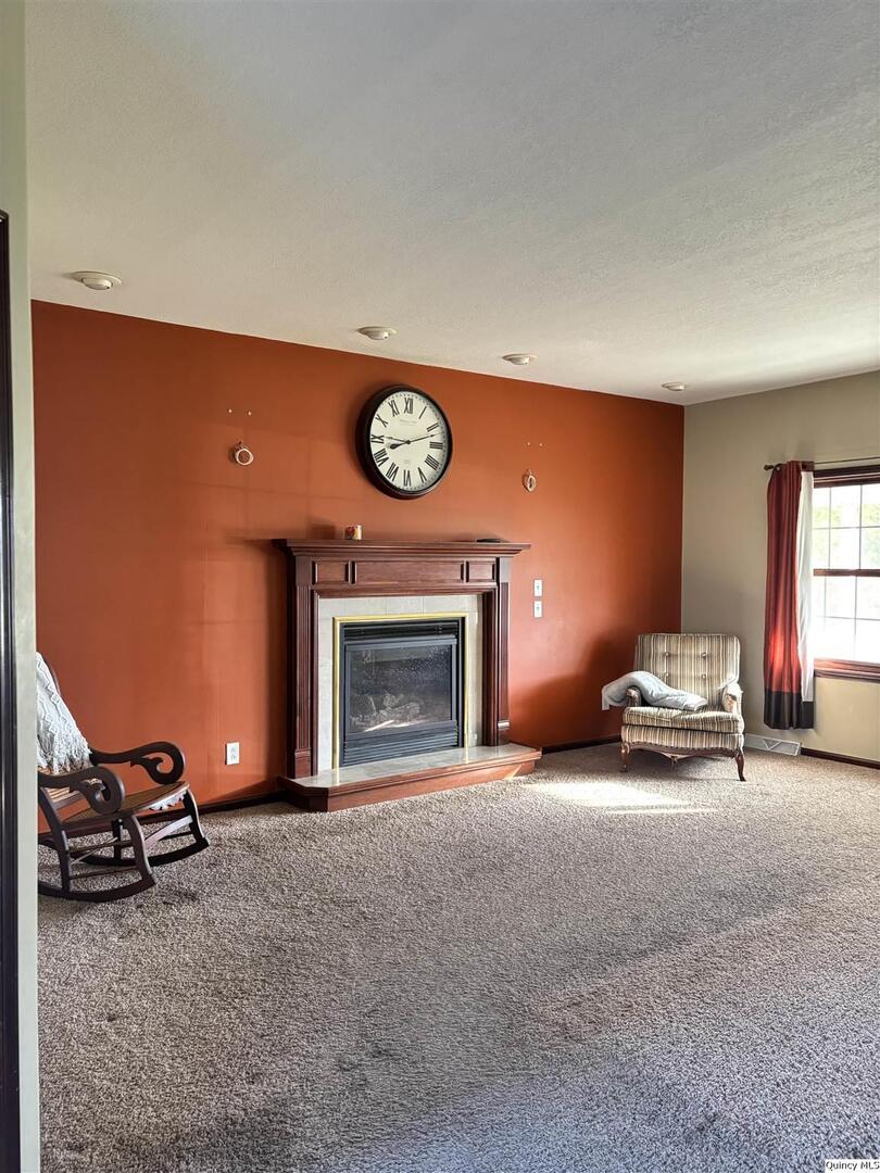 1848 North Co Road 1700 Carthage, IL 62321 - Photo 14 of 33 a view of a livingroom with a fireplace and a window