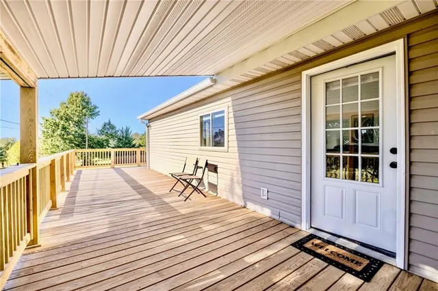 a view of a roof deck