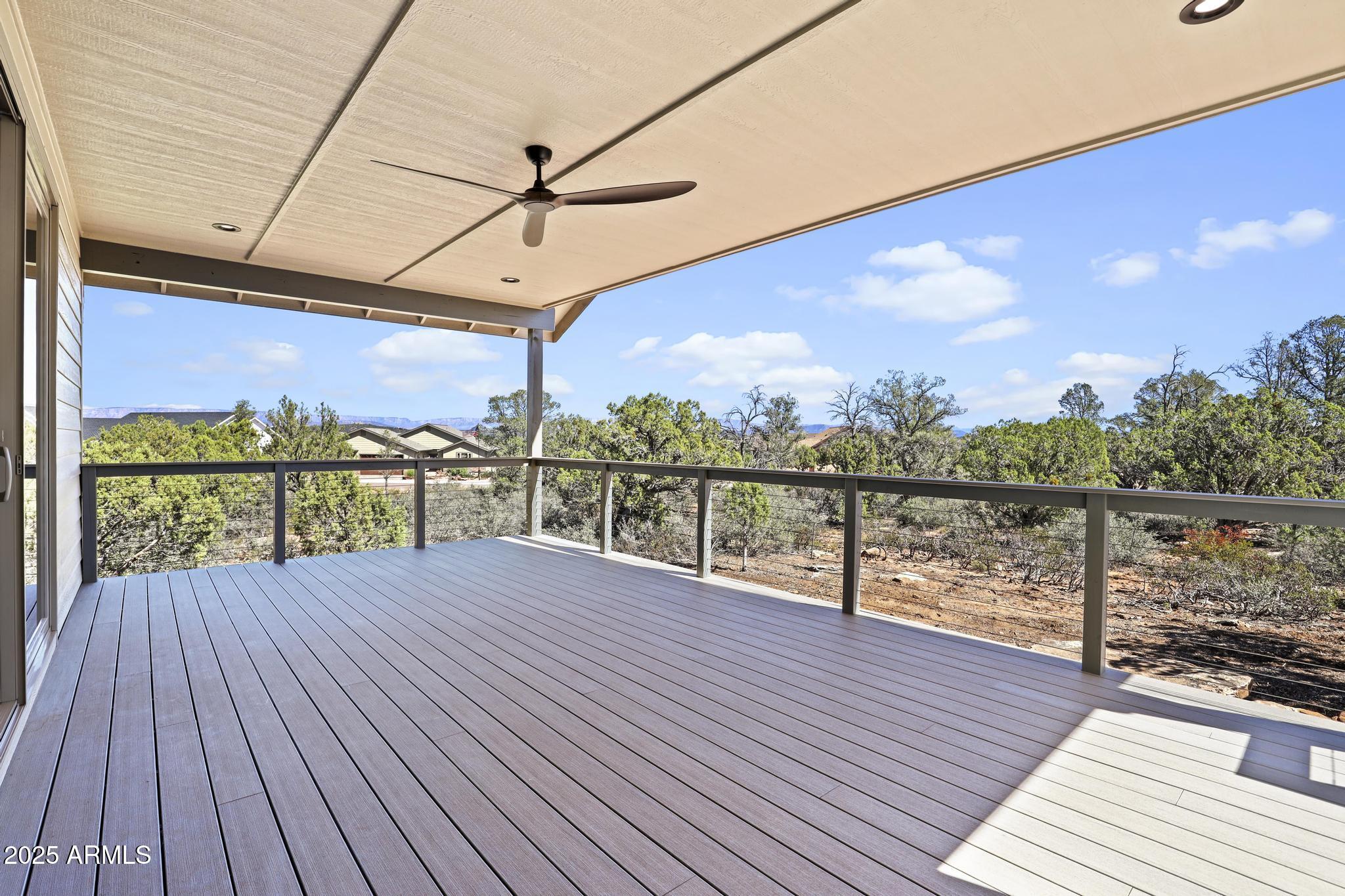 1105 South Kinzer Court Payson, AZ 85541 - Photo 31 of 44 a view of a balcony with wooden floor