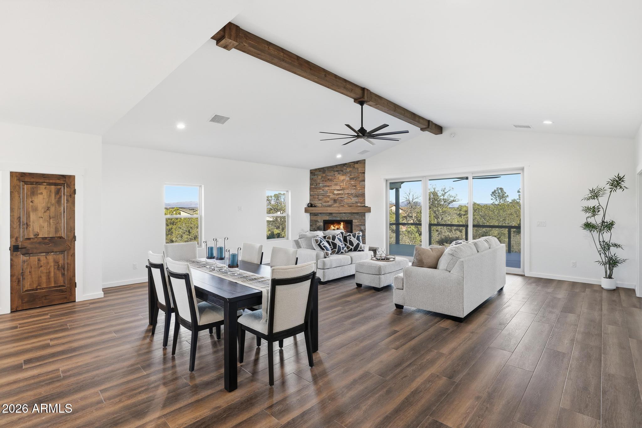 1105 South Kinzer Court Payson, AZ 85541 - Photo 10 of 44 a living room with furniture and a wooden floor