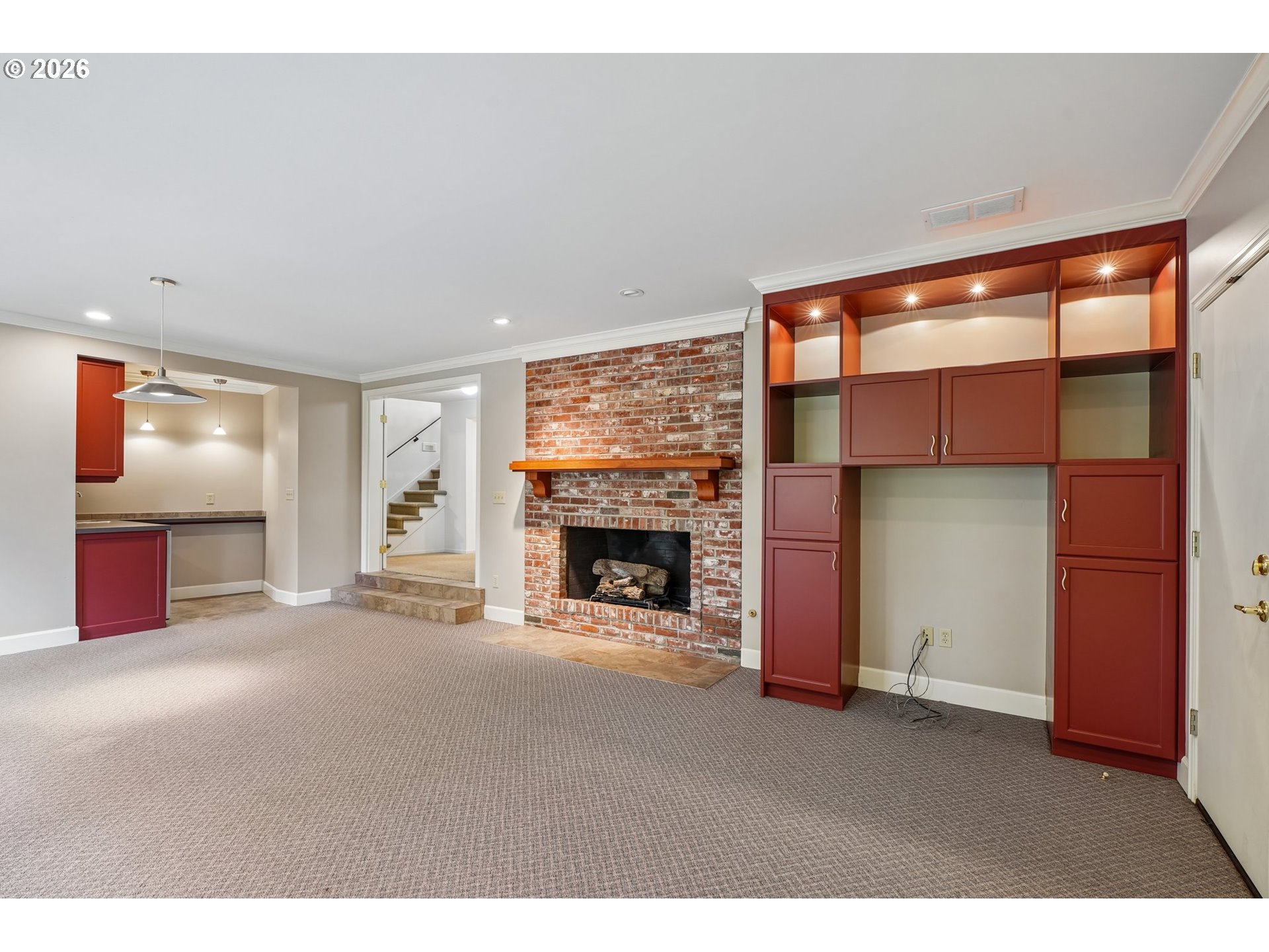 7600 Southwest Northvale Way Portland, OR 97225 - Photo 34 of 46 a view of an empty room with a fireplace