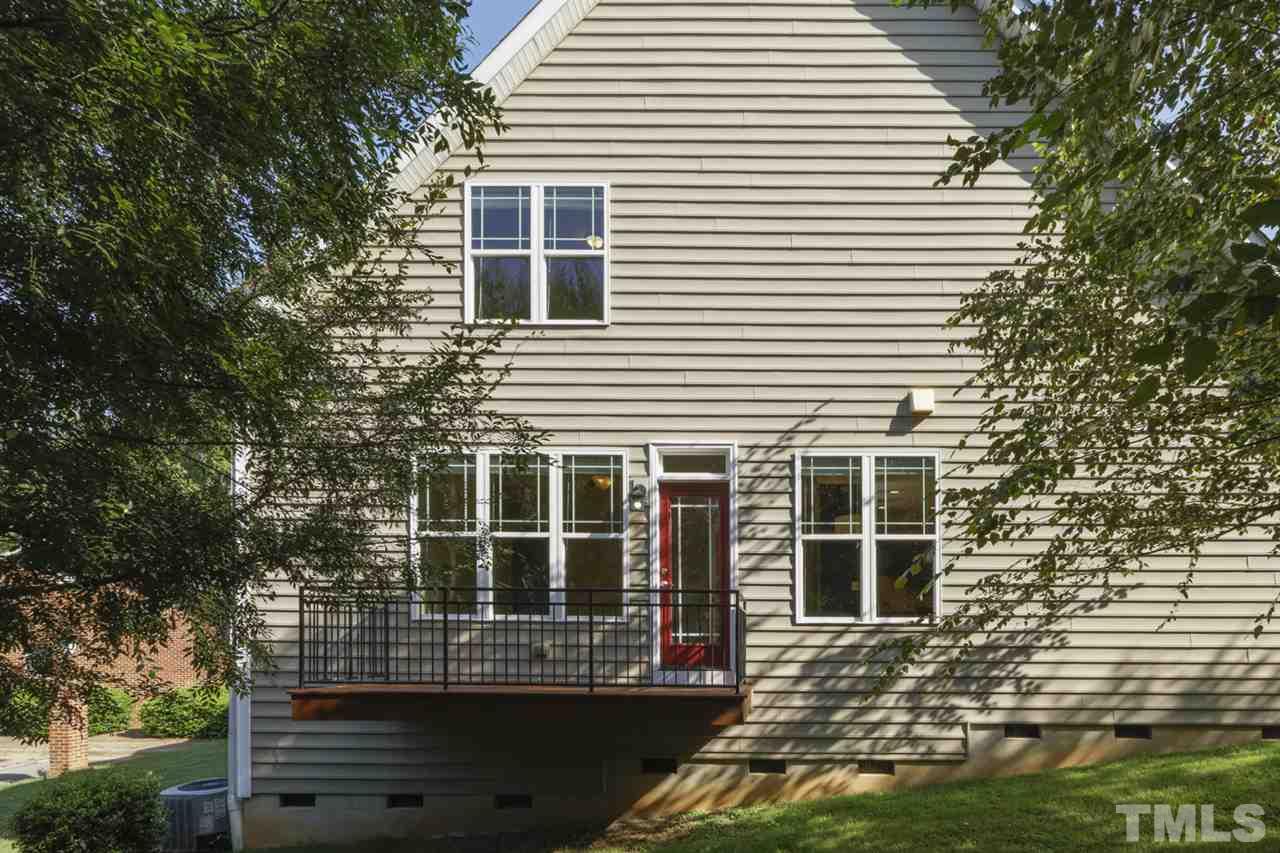 422 Heather Drive Raleigh, NC 27606 - Photo 28 of 30 Side Deck directly accessible from Sun Room.