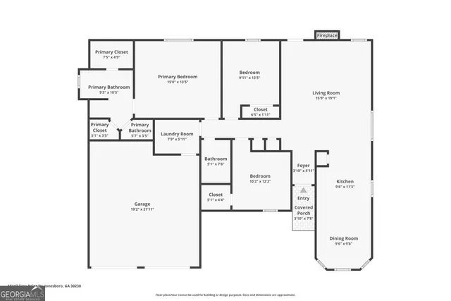 $1,800 | 10442 Tara Pointe Drive, Jonesboro, GA 30238