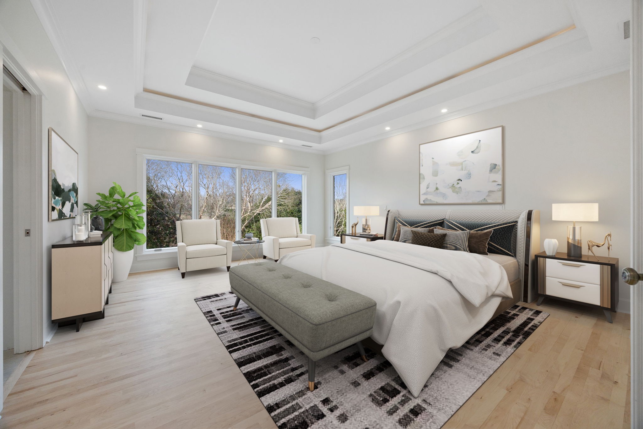 833 Highgrove Circle Franklin, TN 37069 - Photo 47 of 83 a spacious bedroom with a large bed and a couch