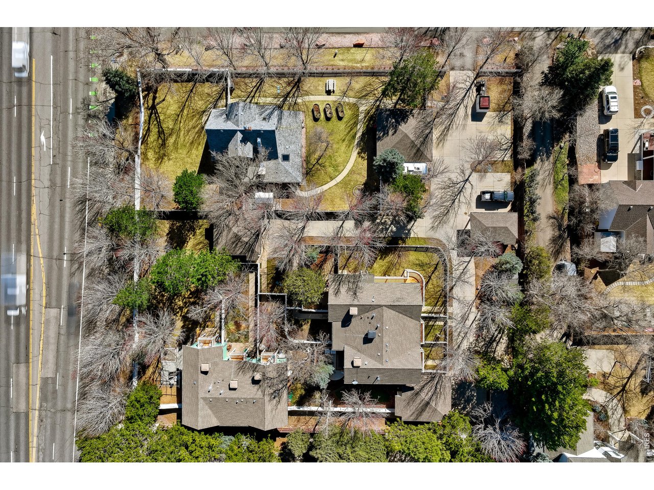 3515 Broadway, Unit B Boulder, CO 80304 - Photo 28 of 37 an aerial view of residential houses with outdoor space