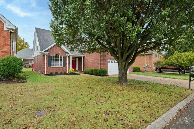 a house with trees in front of it