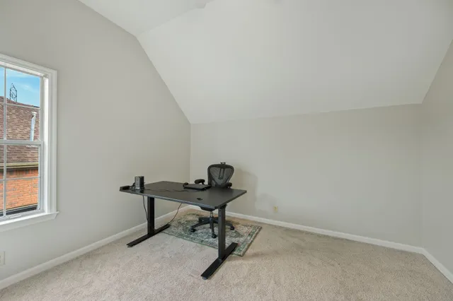 a view of workspace with a window