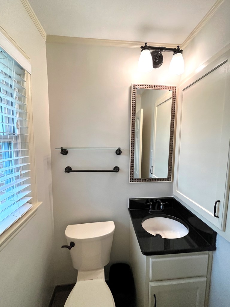 2113 Leeds Drive Columbus, GA 31904 - Photo 19 of 28 a bathroom with a toilet sink and mirror