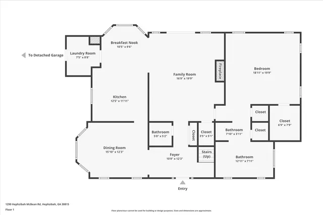 $459,000 | 1290 Hephzibah - McBean Road, Hephzibah, GA 30815