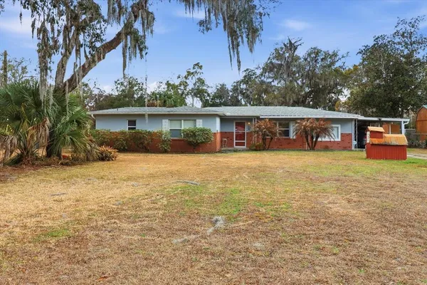 front view of house with a yard