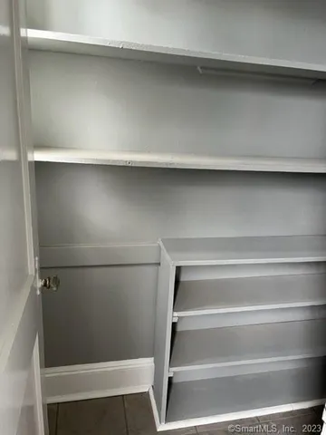 a close view of closet
