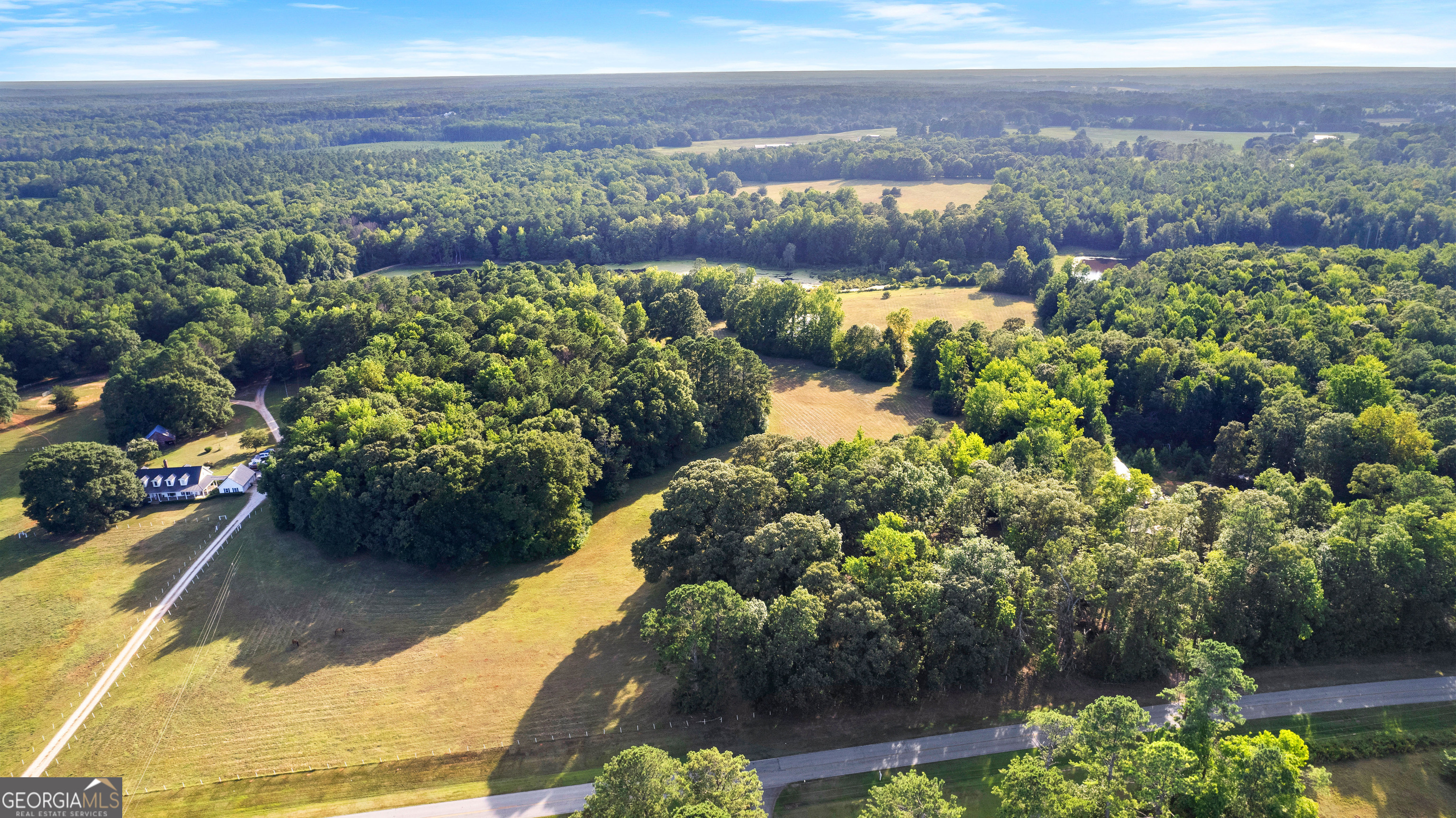 4091 Hollonville Road Williamson, GA 30292 - Photo 23 of 65 a view of a lake with a mountain in the background