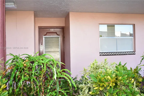 view of a potted plant in front of a house